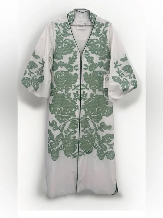 NWT Tuckernuck size XL embroidered Arem midi dress - Picture 2 of 11